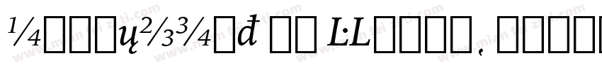 GoudyOISt BT Roman字体转换